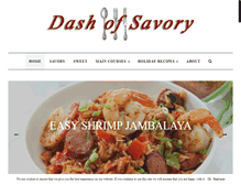 Tablet Screenshot of dashofsavory.com